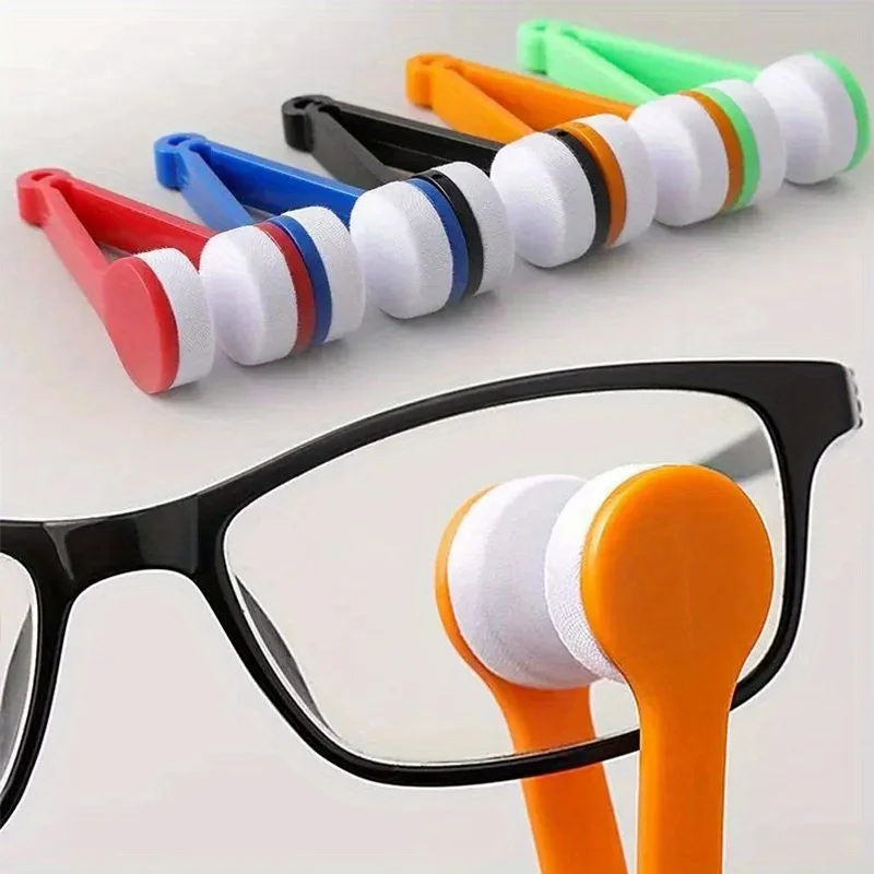 12pcs Portable Multifunctional Eyeglass Cleaning Brush Set with Soft Microfiber Cloth - Scratch-Resistant Lens Cleaning Tool