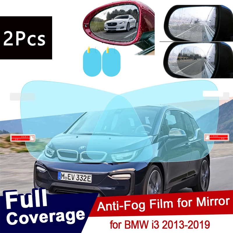 For BMW I3 2013~2019 Full Cover Anti Fog Film Rearview Mirror Accessories Waterproof Rainproof Car Sticker 2014 2015 2016 2017