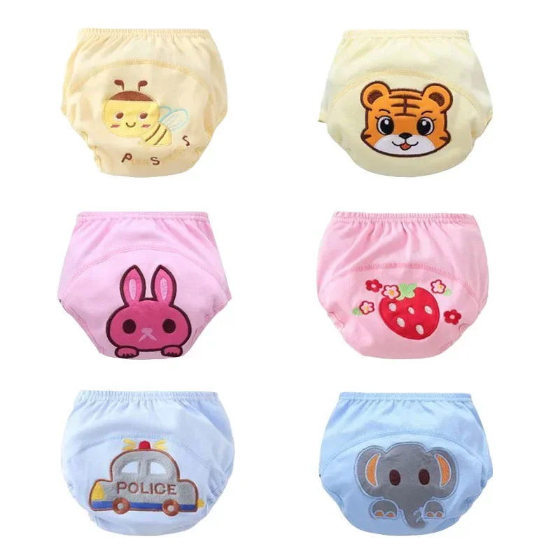 10pc Baby Infant Nappy Cloth Diapers Soft Covers Training Pants Merries Diaper Reusable Diapers 3 Layers Diapers 5-15kg