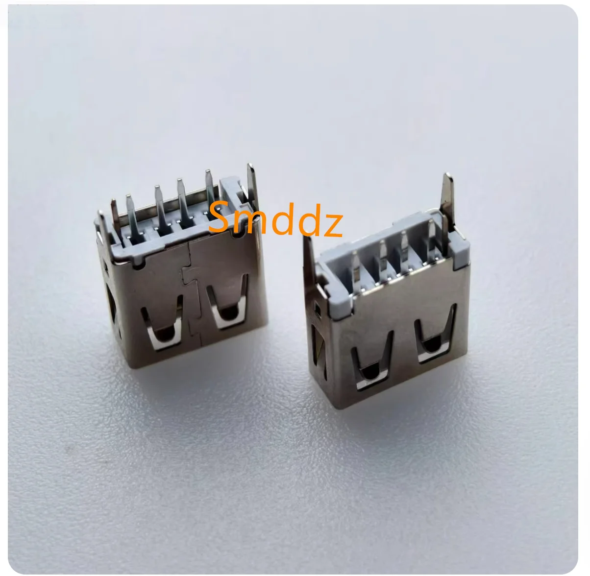 50-100 pieces, 5P vertical with switch USB female socket AF straight insertion 13.7mm straight foot straight edge white glue A f view 2