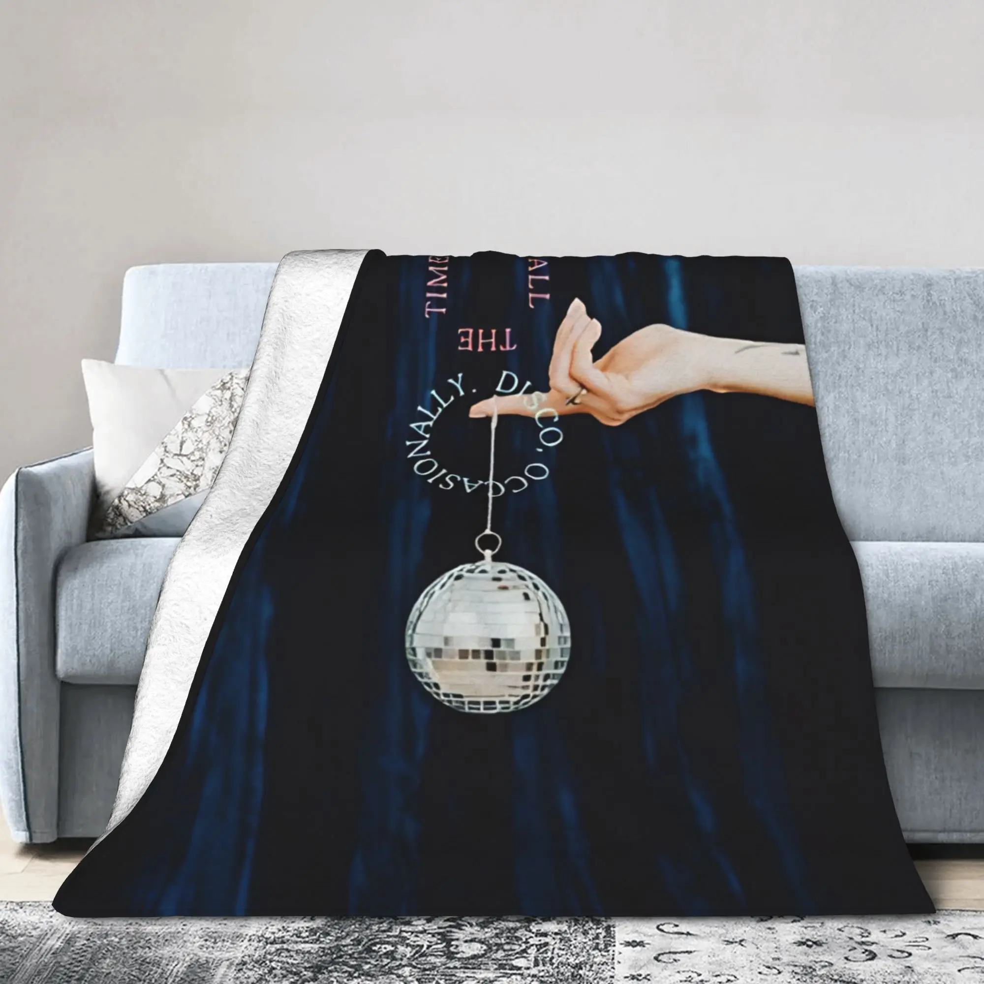 Kiss All The Time Disco Blanket Harrys Singer Styles Flannel Novelty Soft Throw Blankets for Home Spring Autumn
