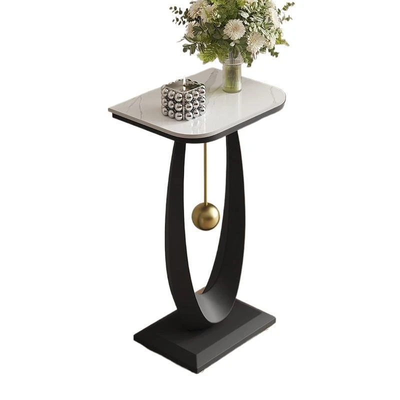 Italian light luxury shelves, Nordic slate flower shelves, simple living room decoration