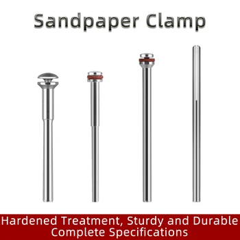 Barre de serrage pour papier de ponçage professionnel, support fendu pour papier de verre, tige à Clip, pointe sculptée pour la fabrication du bois de Jade, meulage et polissage
