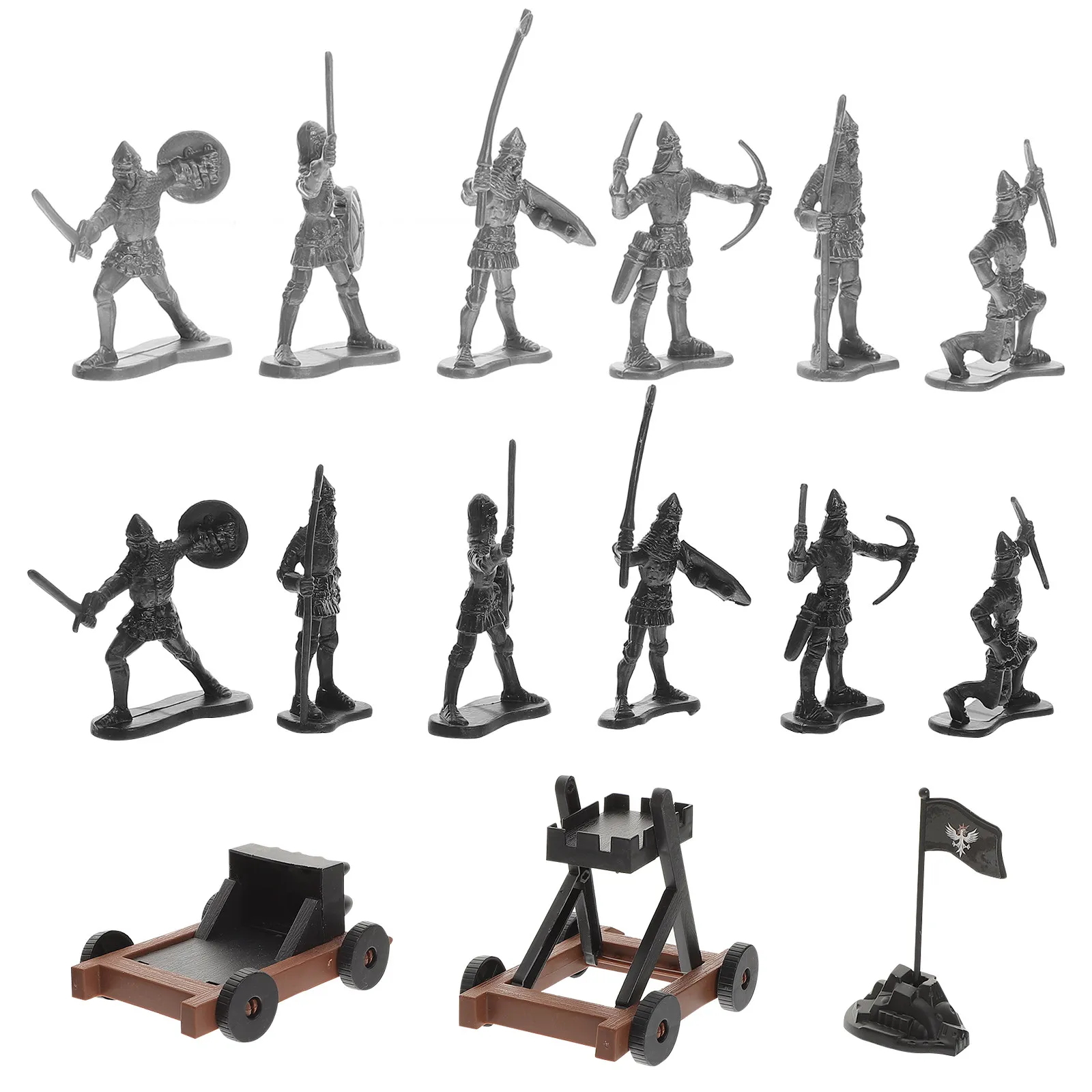 

1Set Military Equipment Simulation Decor Retro Style Desktop Soldier Ornament Lifelike Rustic Decoration for Home Office Study