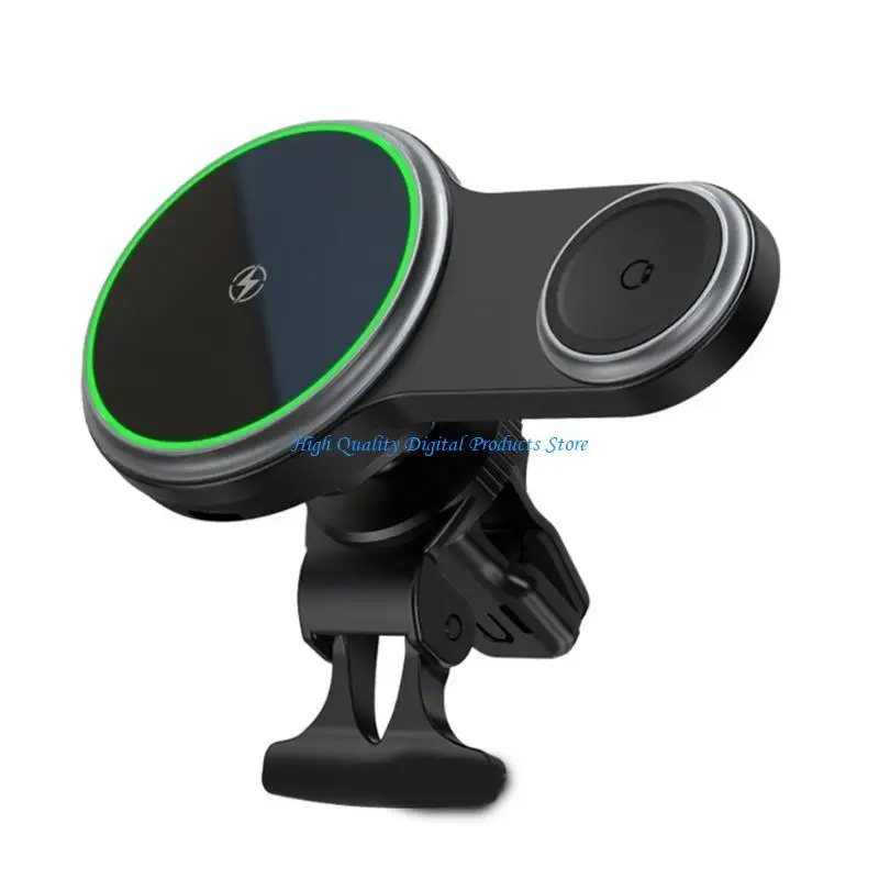 

U2JE 15W Wireless Charging Fast Car Charging Phone Holder Air Vent Car Phone Mount