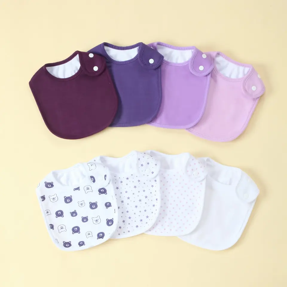 Waterproof Baby Bandana Bibs 8 Pack Soft Absorbent