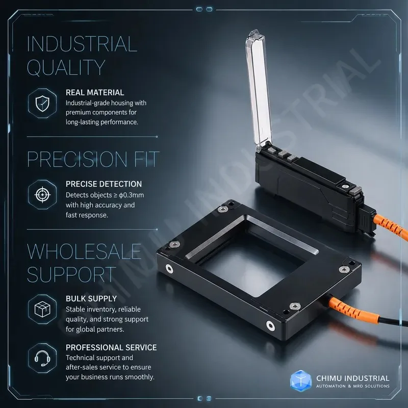 【CHIMU INDUSTRIAL】 Fiber Optic Sensor Ring Window Type No Blind Spot Counting Blanking Detection for Metallic Object