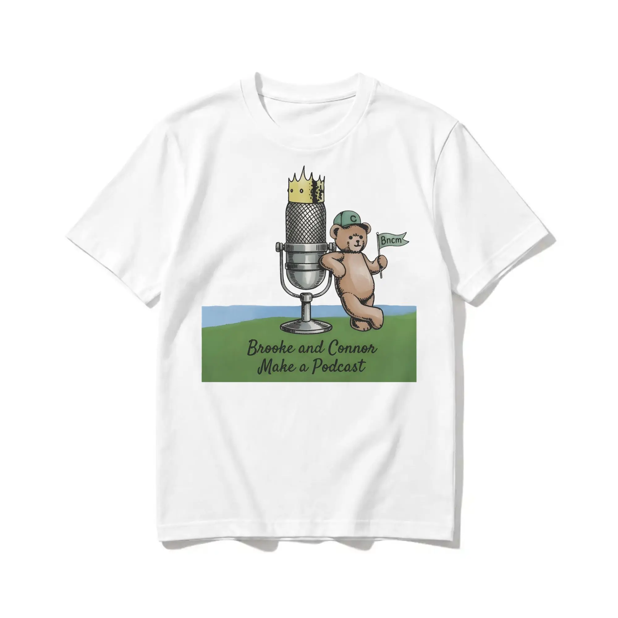 Men Women T-Shirts Bncmap Brooke & Connor make a podcast Vintage Pure Cotton Tee Shirt Short Sleeve  T Shirt Crewneck Tops New