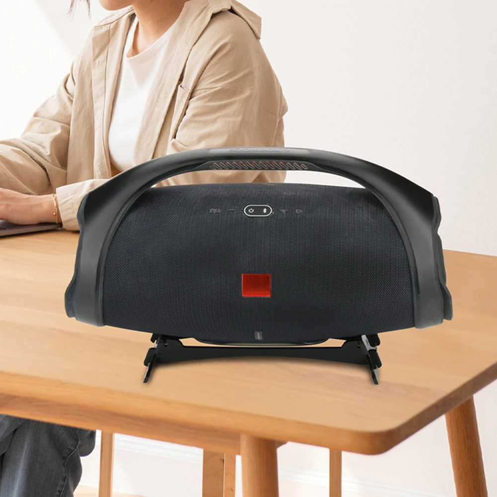 حامل قاعدة تثبيت مكبر الصوت من الأكريليك حامل عرض مكتبي حامل مكبر الصوت لمكبر الصوت JBL Boombox 1 2 3 BT