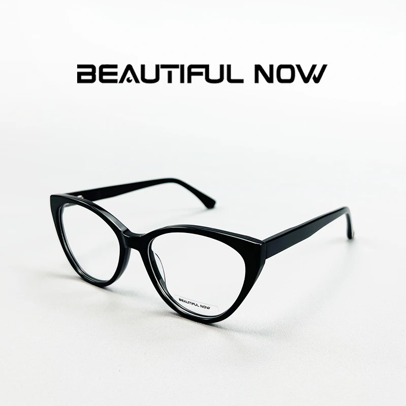 

Прочные модные противоскользящие очки — прозрачные черные оправы по рецепту с защитой UV400