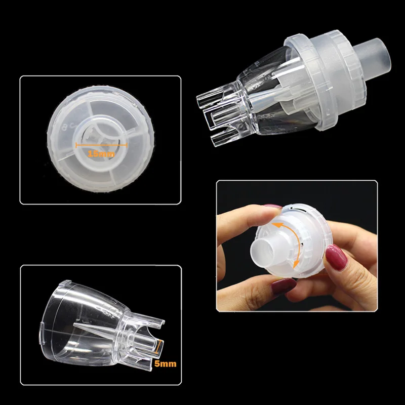 Atomizer Soft Tube Filter Sponge&6ml Atomized Cup Air Compressor Nebulizer Inhaler Catheter Medicine Bottle Nebulizer A Set