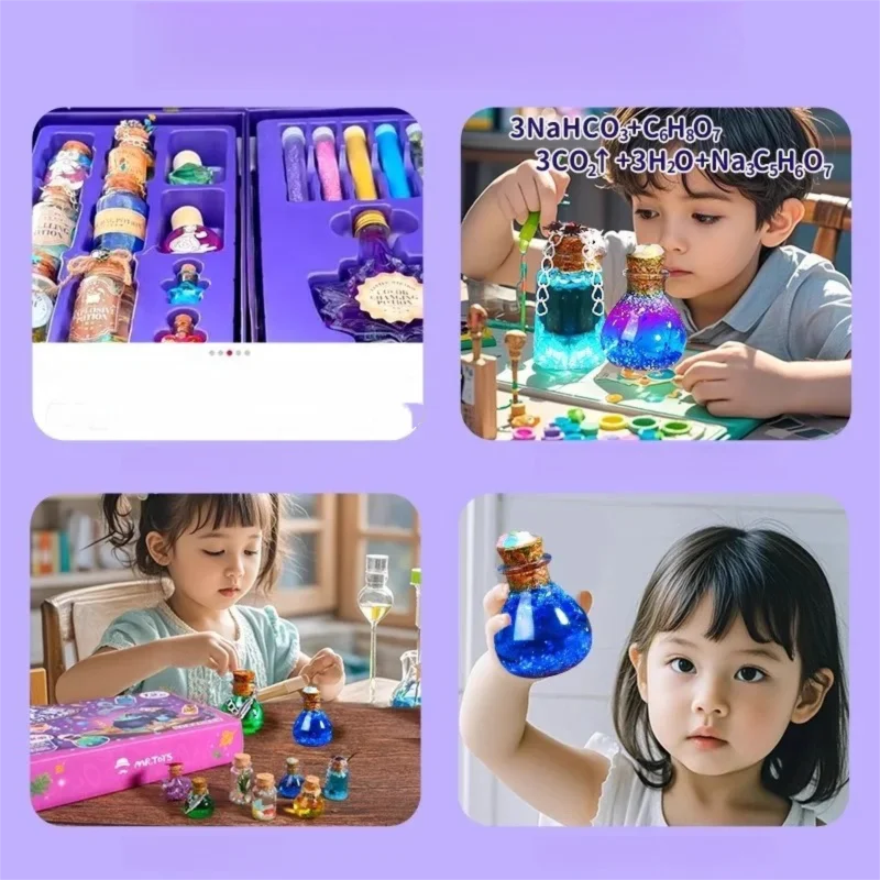 Kleiner Zauberer-Zaubertrank, Kinder-DIY-Zauberspielzeug, Kreative Experimente DIY-Dekorationsspielzeug Geschenk für Weihnachten/Geburtstag/Halloween – Detail 8