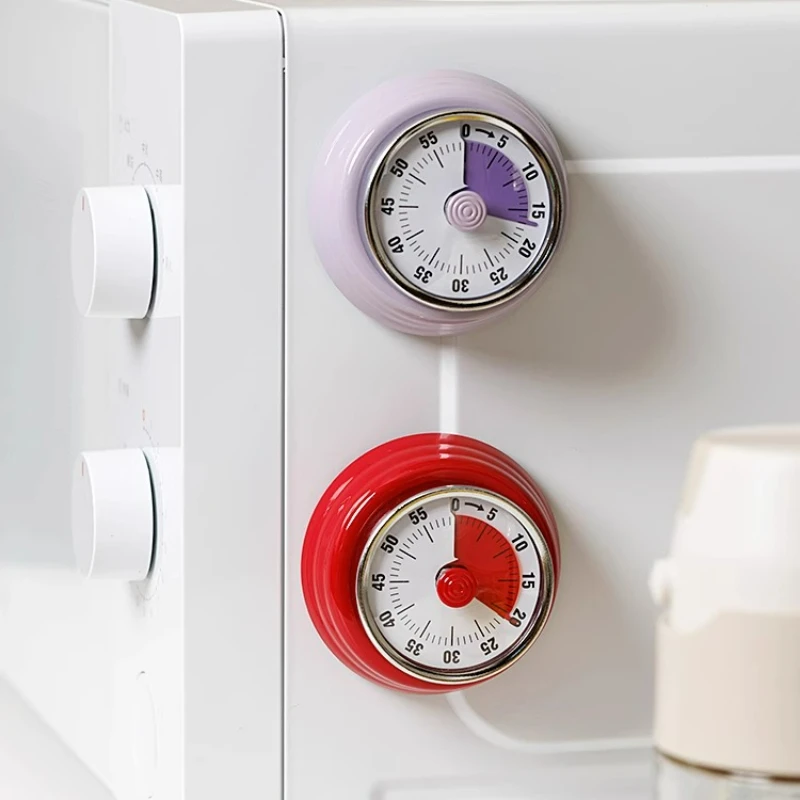 Temporizador mecánico de cocina, recordatorio de sincronización de cocina, gestión visual del tiempo, despertador, cuenta atrás, atracción magnética