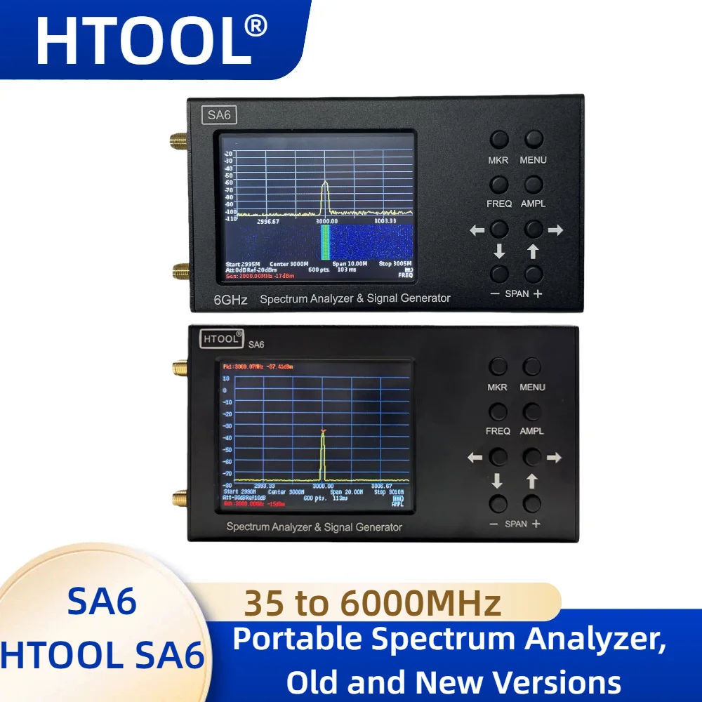 SA6 Spectrum Analyzer & Signal Generator 6GHz Handheld Spectrum Analyzer WiFi 2G 4G LTE CDMA GSM Signal