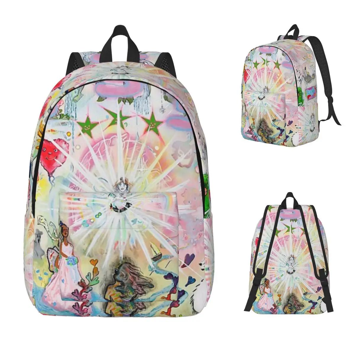 333 Bladee Album Cover Backpack Daypack Large Capacity Children BookBag School Bag Shoulder Bags for Men Women