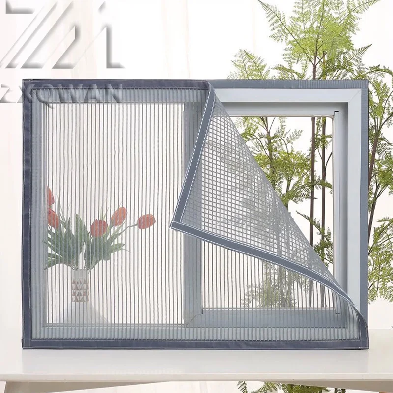 

Summer mosquito proof window screen, diamond fishing line mesh, non perforated anti cat scratch diamond mesh can be customized