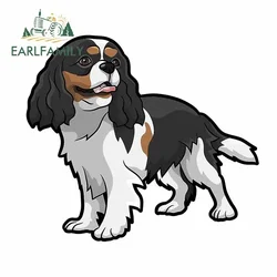 EARLFAMILY 13cm For Cavalier King Charles Spaniel Vinyl Material Car Stickers Graffiti Decal Custom Printing Decoration