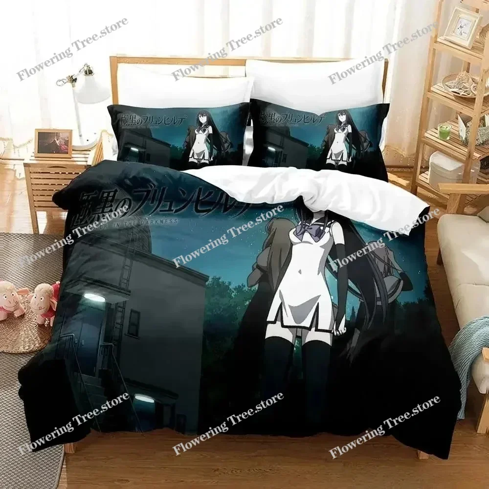 Gokukoku No Brynhildr Bedding Set Single Twin Full Queen King Size Bed Adult Kid Bedroom Duvet cover Anime Bed Sheet029