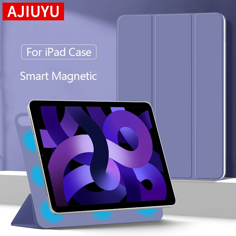 

AJIUYU For iPad Air 4 5 10.9" 4th 5th Case UltraThin Magnetic Smart Cover for iPad Pro 11 2018 Tablet 1st Gen With Auto Wake UP