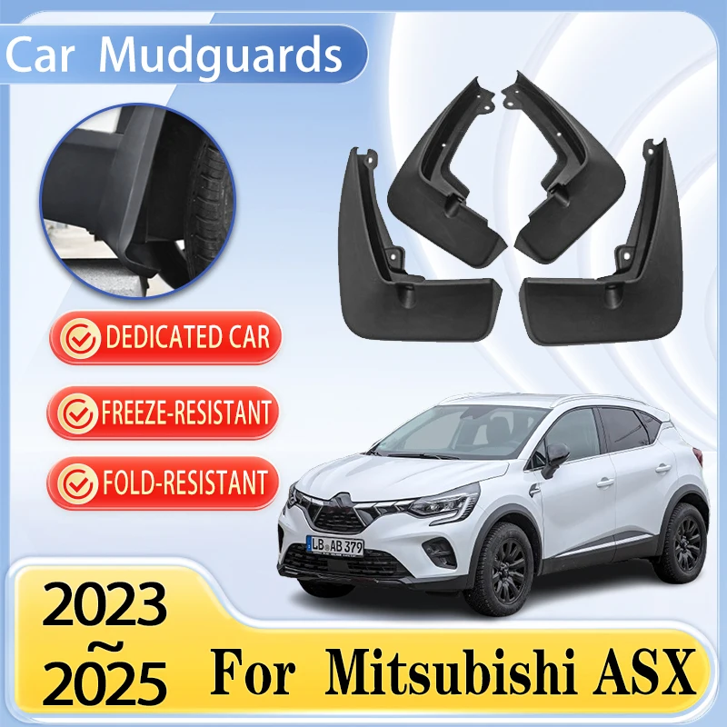 

4PCS Car Mudguards For Mitsubishi ASX Accessories 2023 2024 2025 Auto Mud Guard Flaps Splas Splash Guard Fenders Car Accessories