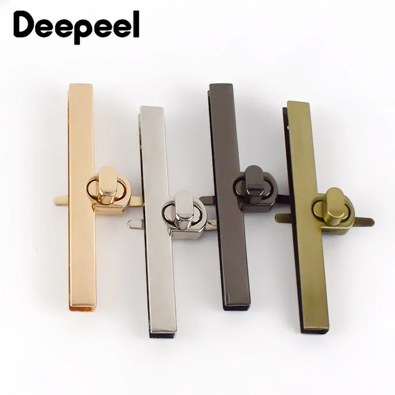 2/5/10Pcs 95mm Zinc Alloy Rectangle Lock Clasp Bag Handbag Closure Twist Turn Locks Snaps Purse Buckles DIY Luggage Accessories