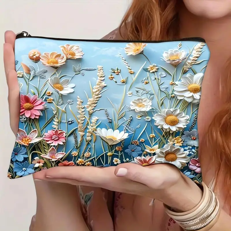 Nouveau Boho Vintage Double face imprimé sac cosmétique voyage trousse de toilette pour les femmes grande capacité sac de maquillage sacs de rangement cadeaux