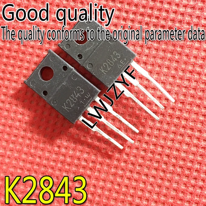 MOSFET K2843 2SK2843 TO220F, 1 pièce, neuf, expédition rapide