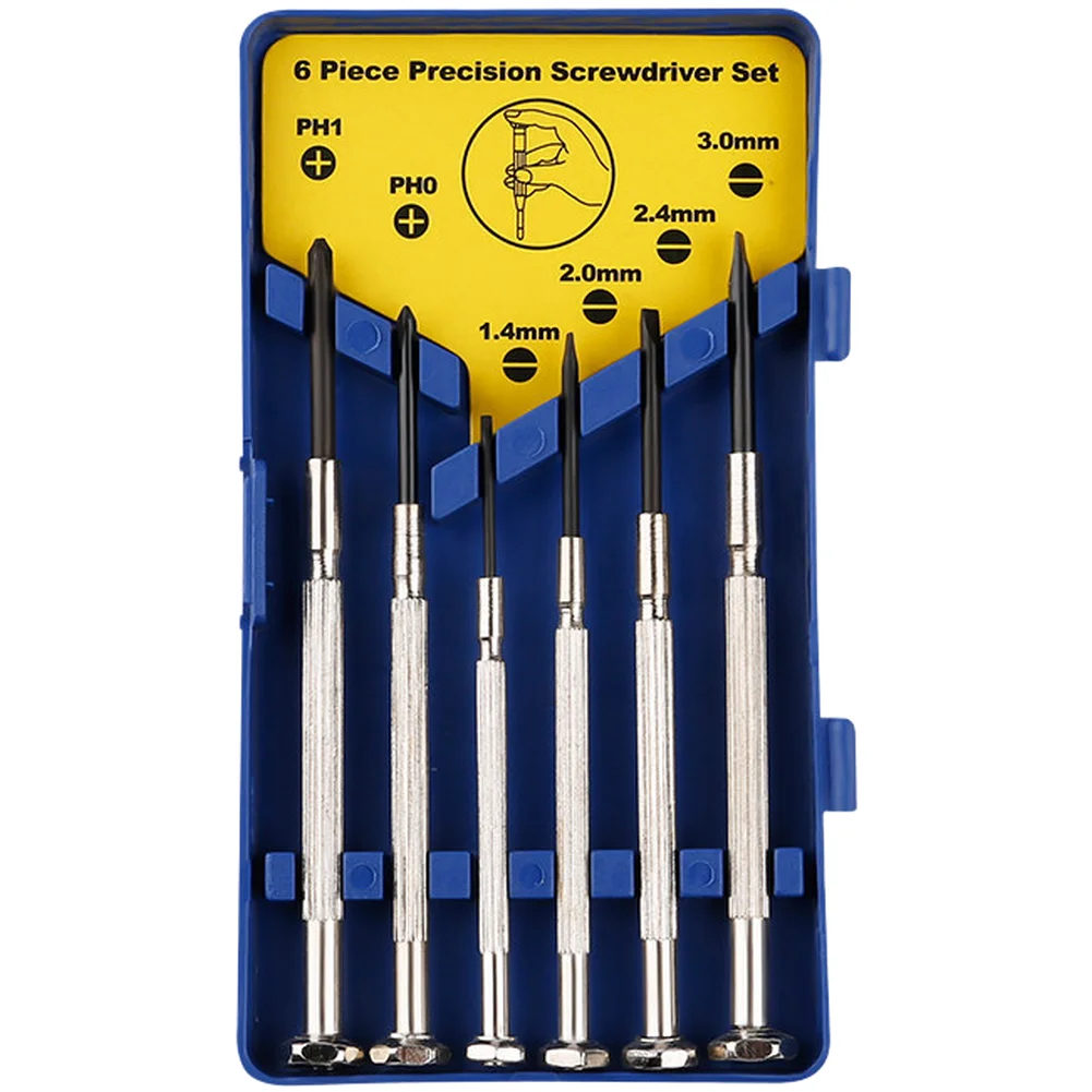 Precision Tool Set for Watch and Small Electronics Repair with Ergonomic Grip and Multiple Interchangeable Screwdriver Tips