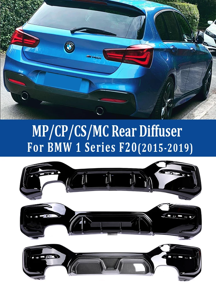 

M Sport M Tech Rear Bumper Diffuser For BMW 1 Series F20 F21 LCI CS Competition Style MP Diffusor Spoiler Lip Carbon 2015 -2019