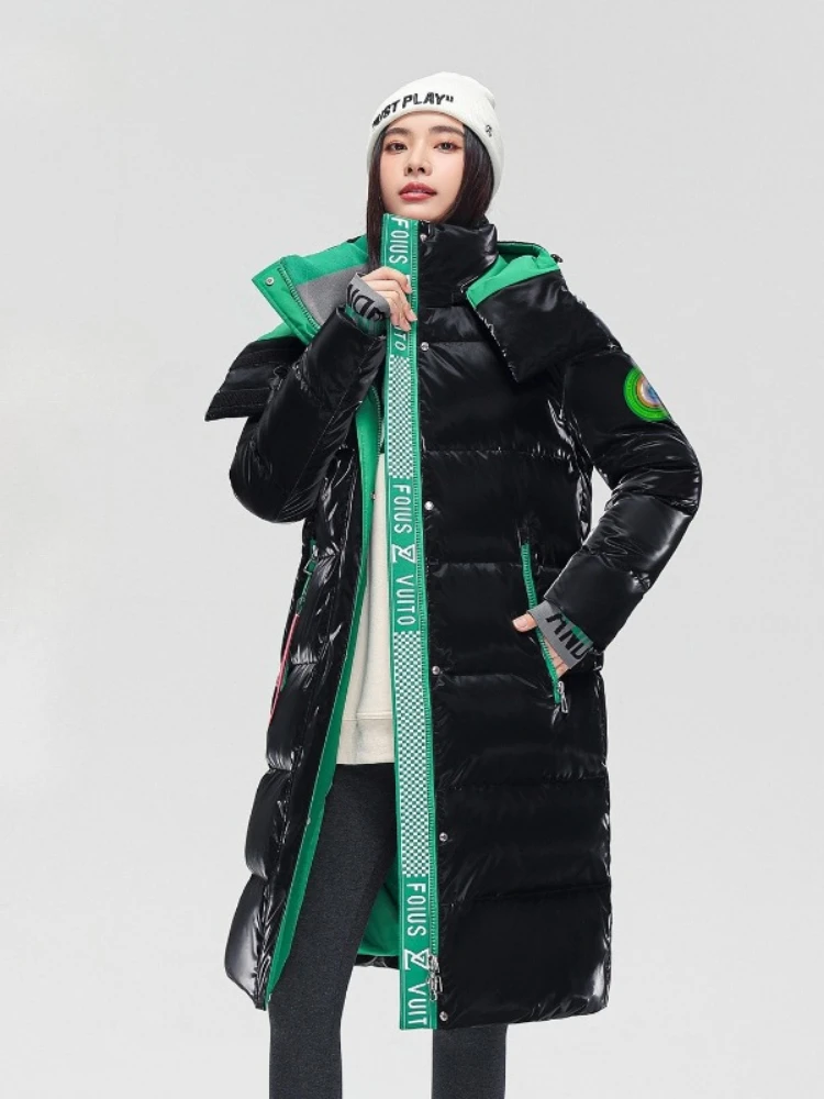 Winter Parkas Jacket Thicken Warm Long Down Cotton Coat Woman Man Outwear Outfits Classic Windproof Waterproof Couple Clothing