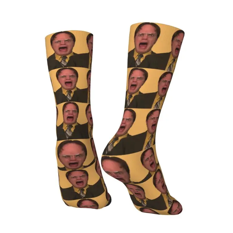 Harajuku lustige Dwight Schrute schreien Socken Frauen Männer warm 3d gedruckt die Büro-TV-Fußball-Sports ocken