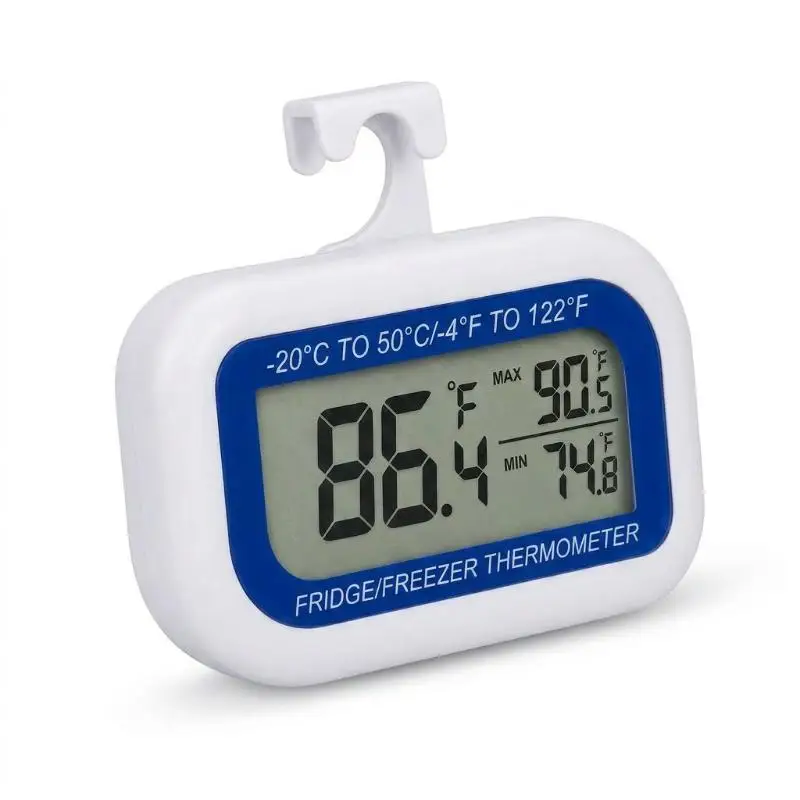 [S]Refrigerator  Digital Waterproof Freezer  Max/Min Record With Magnet & Hook For Kitchen Restaurant