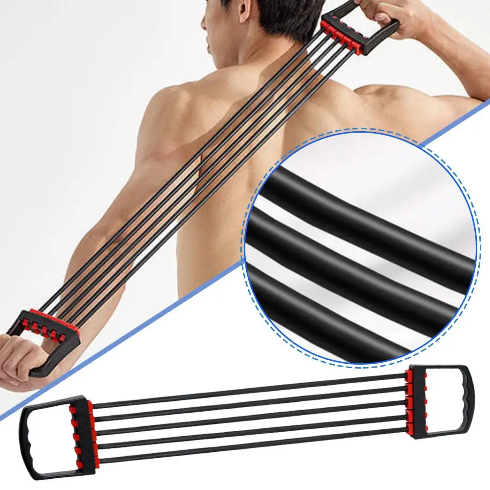 Elastic Expander Resistance Bands Rubber Chest Expander Fitness Equipment Sport Chest Workout Adjustable Muscle Strengthene J4V6