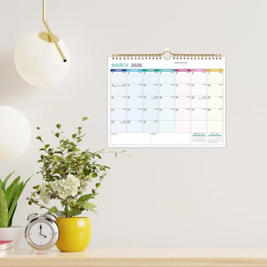 Calendario da parete 20262027 Calendario 2 anni 20262027 11 x 8,5 pollici gennaio 2026 dicembre 2027 2026 Calendario 24 mesi Piccolo calendario mensile 20