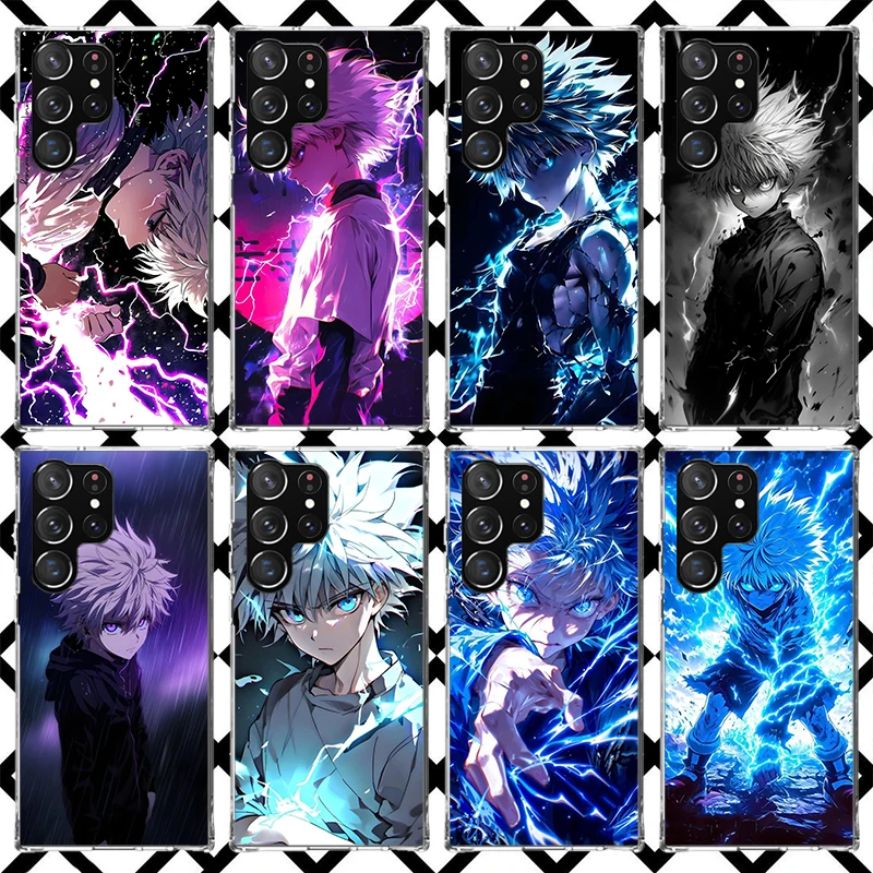 Huner X-Hunters Killua Phone Case for Samsung Galaxy S26 S25 Edge S24 S23 Ultra S22 Plus S21 FE S20 + Soft Cover Print Fundas Ga