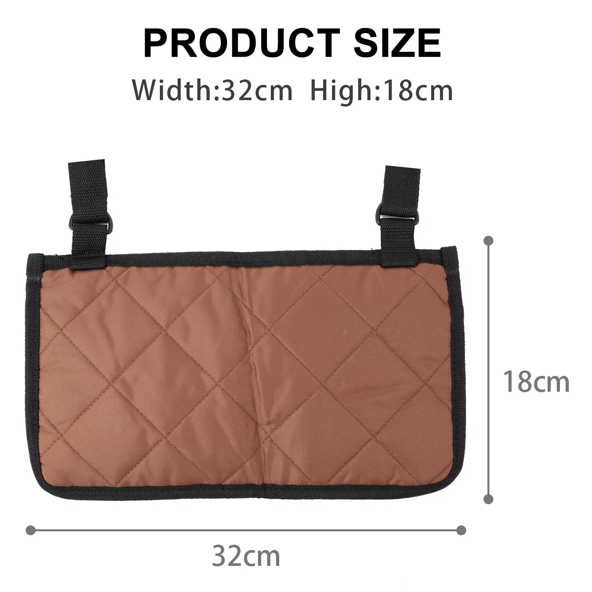 1 قطعة حقيبة تخزين للكرسي المتحرك متعددة الأقسام حقيبة جانبية متينة لمنظم العناصر الصغيرة لسكوتر التنقل #6