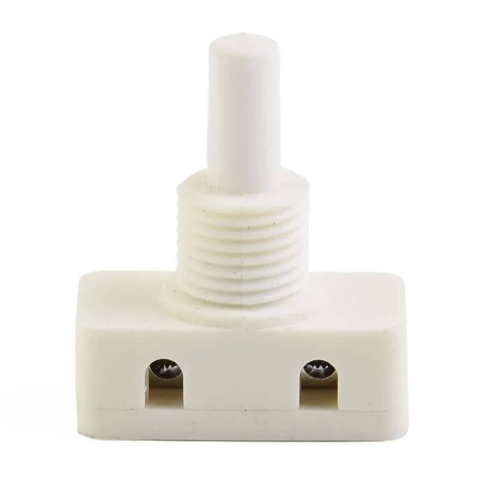 Plastic ABS Push Button Switch 2A 250V With Self Locking for Lamp and Electrical Devices Screw Terminal Connection