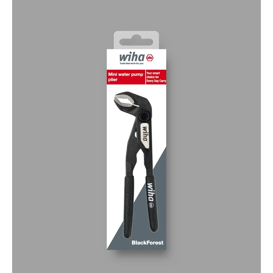 WIHA Multi-purpose 46672 water pump pliers 5 inch mini pliers single-handed precision pipe pliers 5 quick-adjustment positions