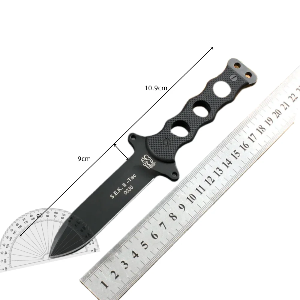 NEW Solingen S.E.K.ll - Tactical Knife DC53 Steel Blade G10 Handle Outdoor EDC Survival Knife Camping Hunting Tool with Kydex