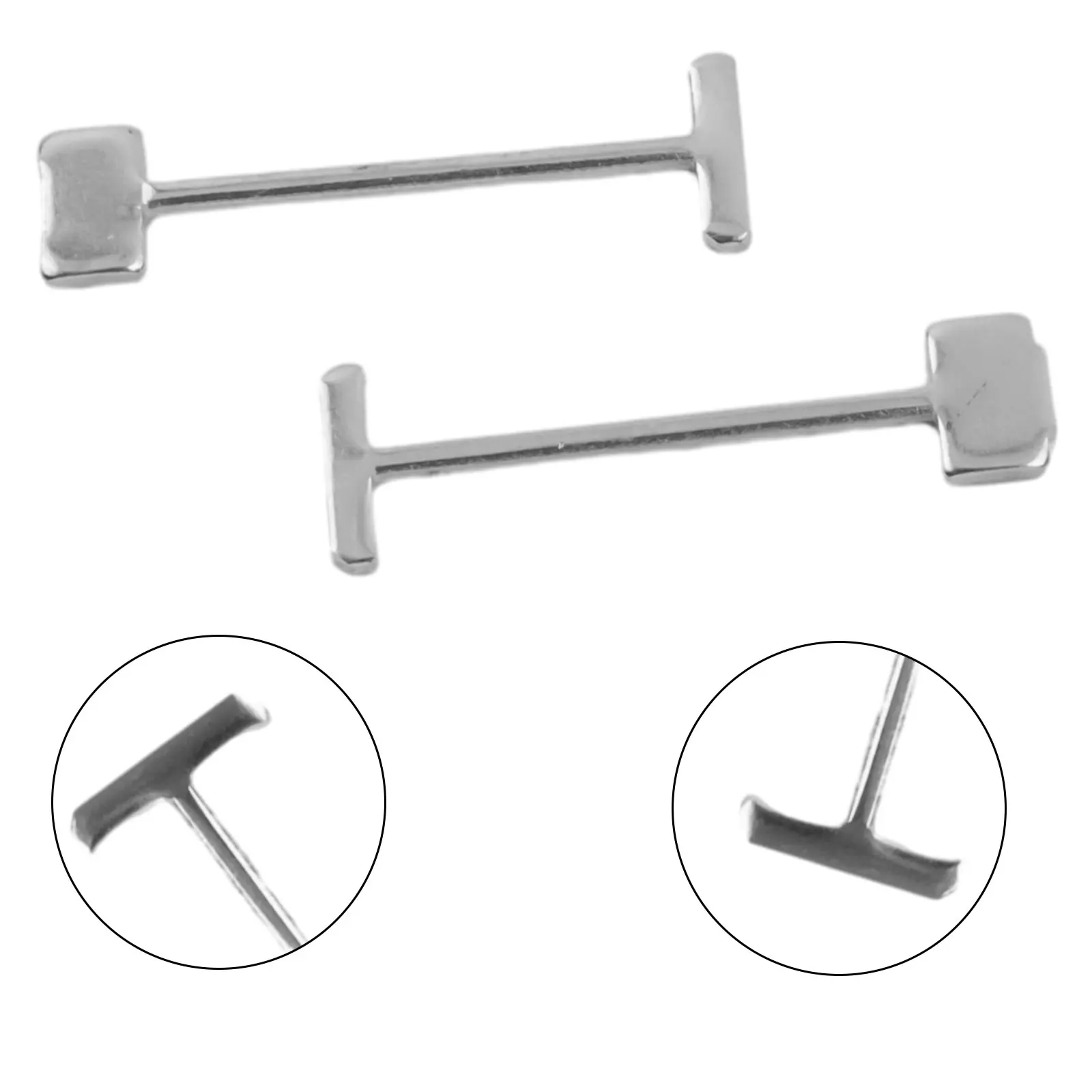 High Quality Reusable T-shaped Steel Needle Parts 180° T-needle Wear-resistance 0.9mm /1.5mm 10pcs Positioning