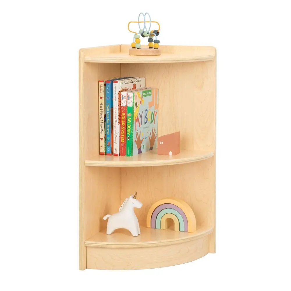 

Wood Corner Cabinet, 2Tier Toy Organizers and Storage, Montessori Shelf for Kids Room, Playroom, Nursery, Classroom, Kindergart