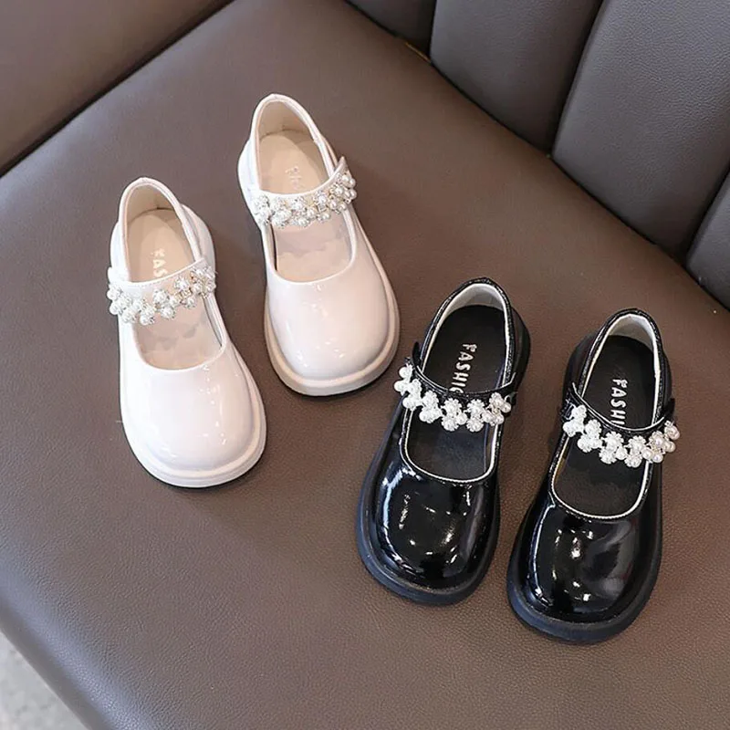 Girls Mary Jane Leather Shoes Kids School Student performance Platform Party Wedding Single Shoes New 2024 5 6 8 10 12 Years