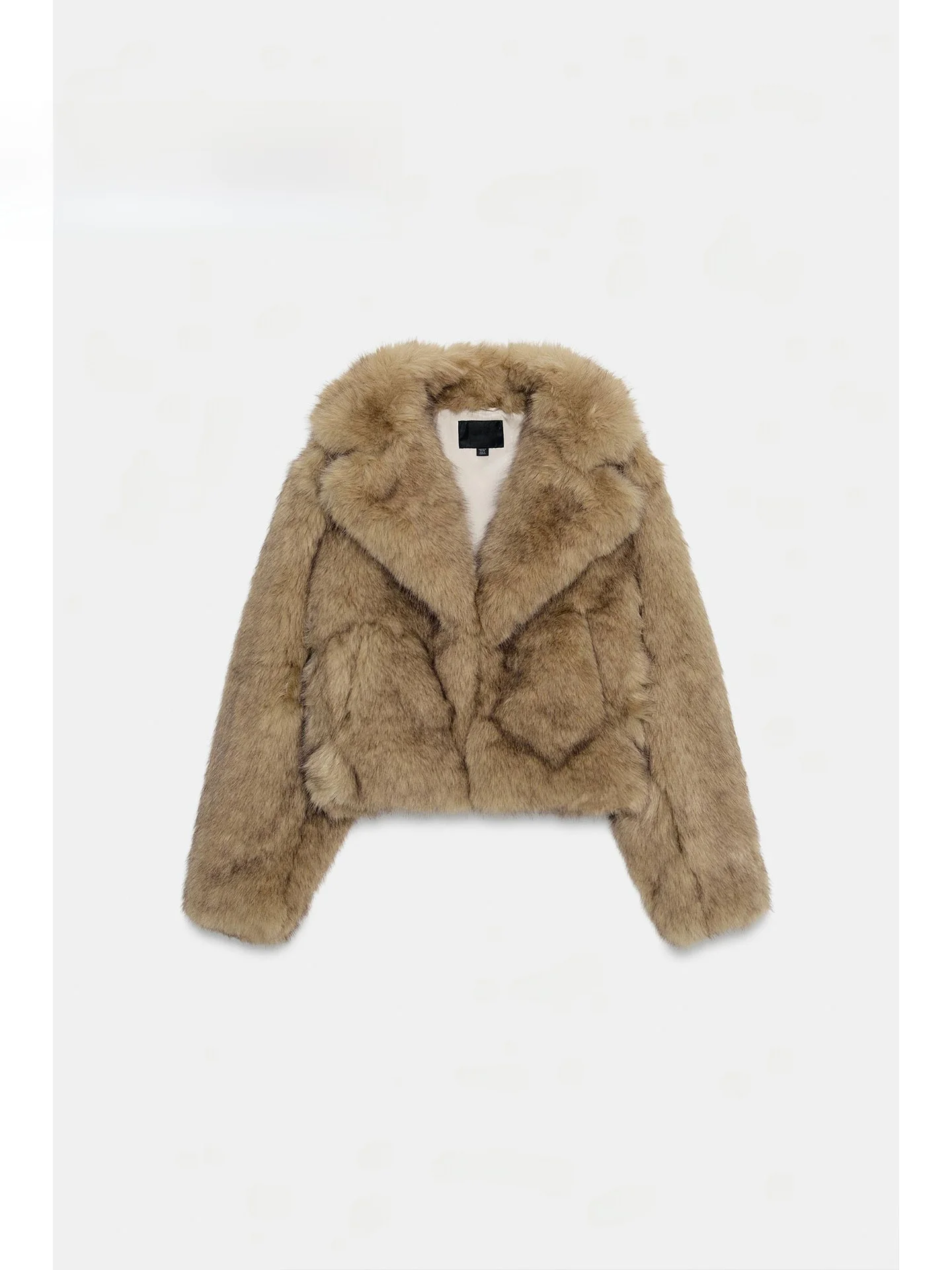 

Faionable Loose Artificial Fur ort Coat Women's Winter New Arrival Outerwear Casual Sle Long Sve Button Closure