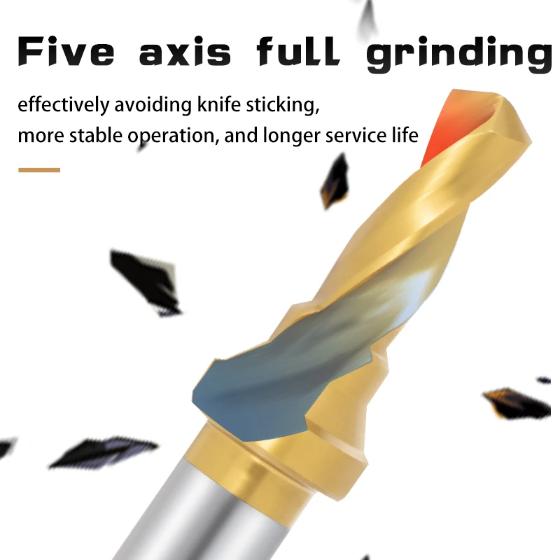 C-Centre Drill  Bit HSS High Speed Steel Chamfered Threaded Coated Titanium Positioning Drills For steels Aluminium M3 M4 M5-M16