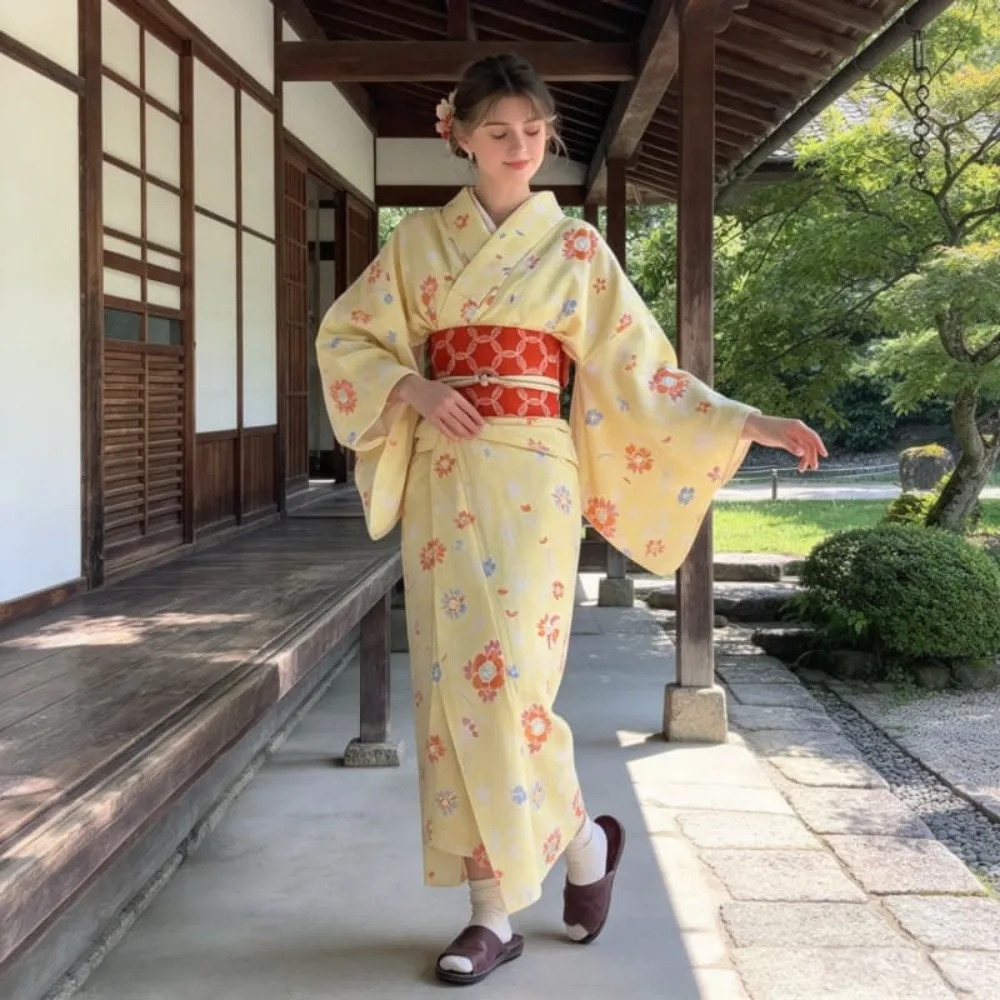 Modified_Japanese_Yukata_Kimono_Dress_Traditional_Style_Outfit_For_Studio_Photoshoot_Portrait_Themed_Photography_Cosplay_Dress