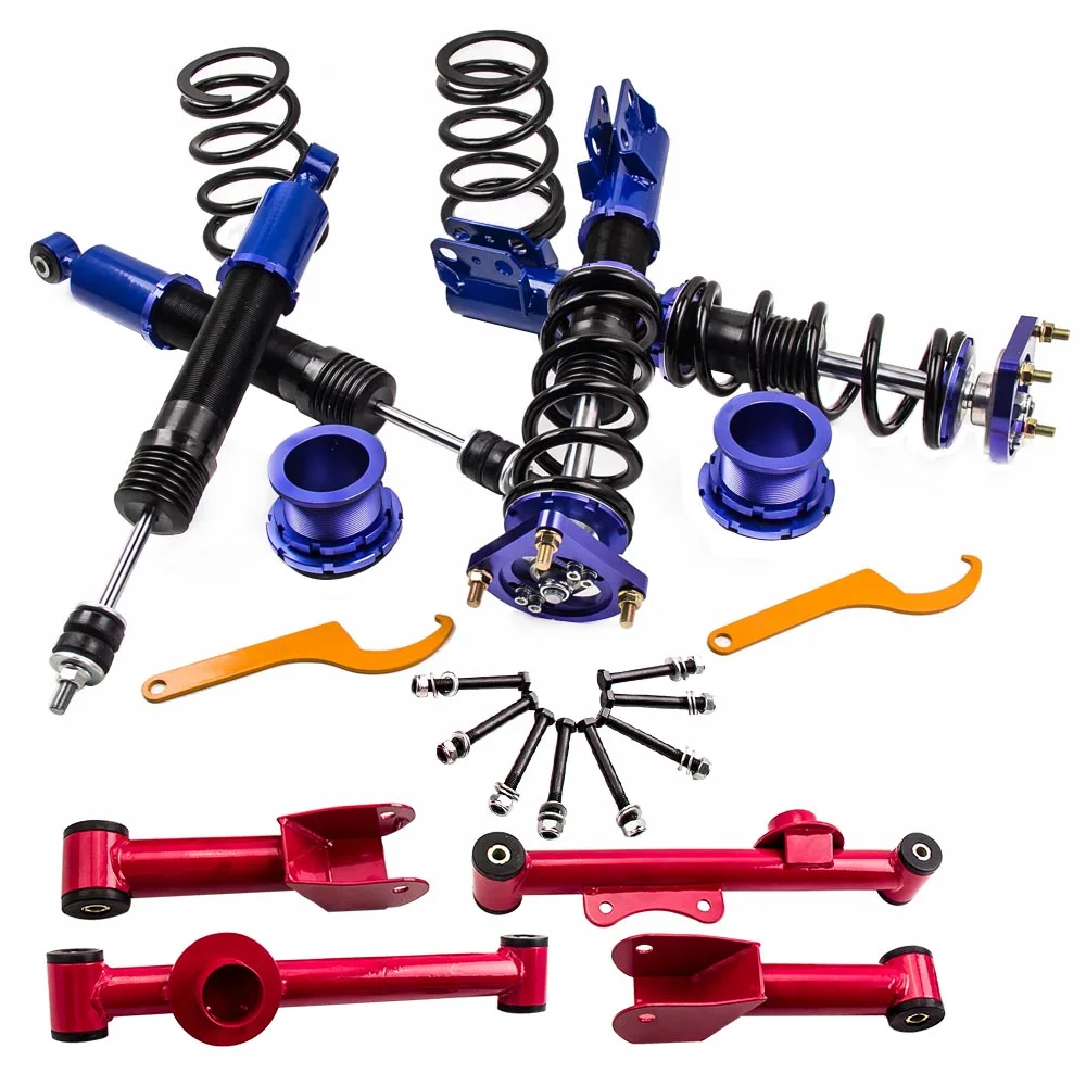 Coilovers Suspension Kit For Ford Mustang GT SN95 Convertible/Coupe 1994-2004 Front Rear Spring Front Rear Camber Plate