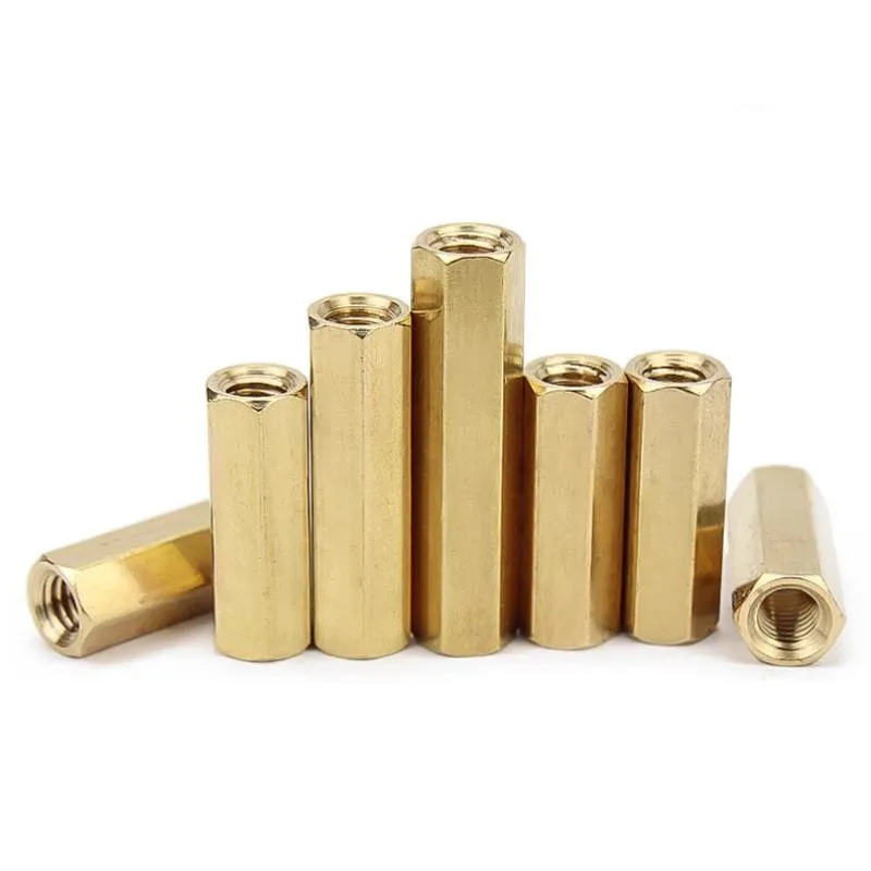 200pcs M3*6/8/10/11/12/13/15 Hexagonal Brass Standoffs Spacer Hex Long Nut M3 Female Thread Spacing Screws PCB Board Pillar