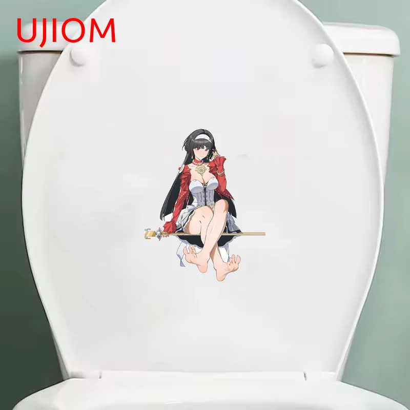 UJIOM Sexy Zenless Zone Zero Astra Yao Wall Sticker Artistic Tendy Eye Catching Sitting Posture Decal Suitable For Living Room