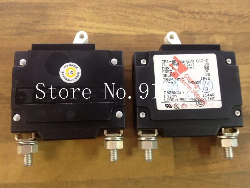 [ZOB] The United States Carling Jia Ling CA1-B0-16-610-612-D circuit breaker 1P60A with NO+NC auxiliary equipment  --10pcs/lot