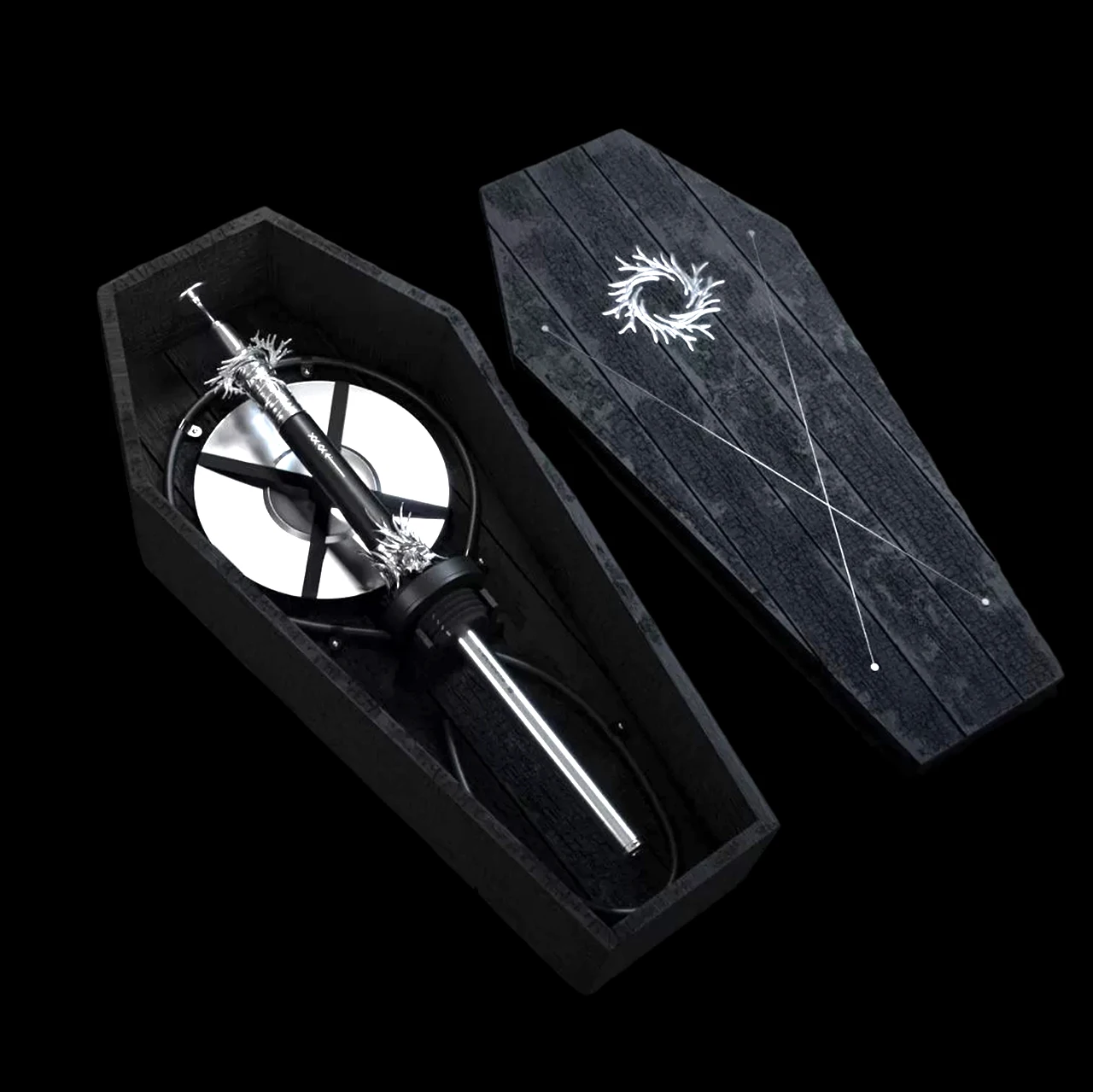 

51CM Doosha Medusa 3 Hookah Dark Forest Guardian Soul Keeper Stainless SteelShisha Set Without Bottle